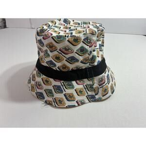 Disney Parks Mickey Icon Pattern Bucket Hat Vintage style Retro Y2K All over
